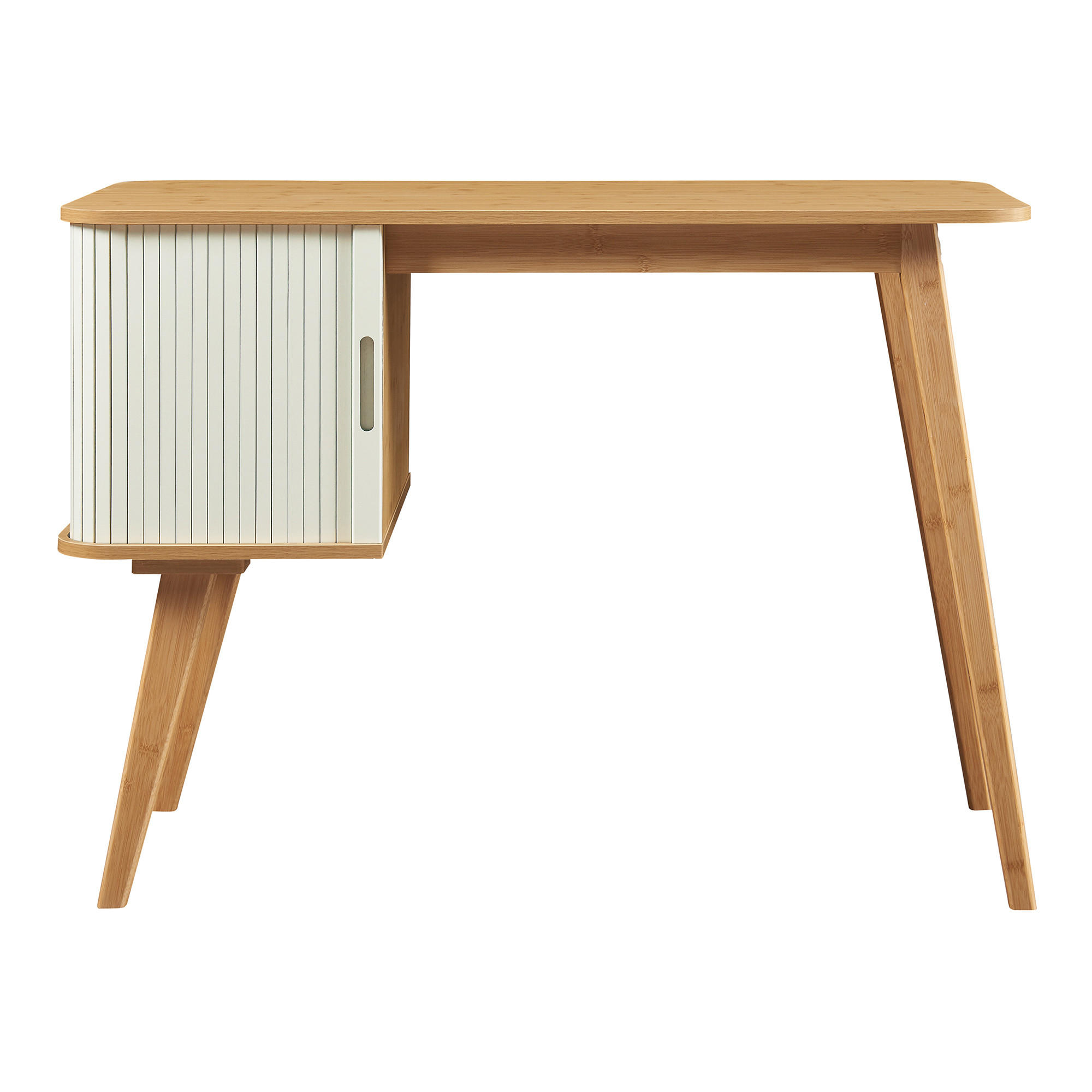 SCHREIBTISCH Tysvær - Creme, Holz/Holzwerkstoff (48/105/75cm) - [en.casa]