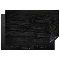HERABDECKPLATTE - Schwarz - Holzoptik - 74x48 - Schwarz, Kunststoff (74/48/0.2cm) - MuchoWow