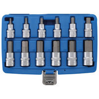 BIT-EINSATZ-SATZ, 1/2", Innensechskant, 12-teilig, 5-22 mm - Multicolor, Kunststoff (270/190/190cm) - BGS technic