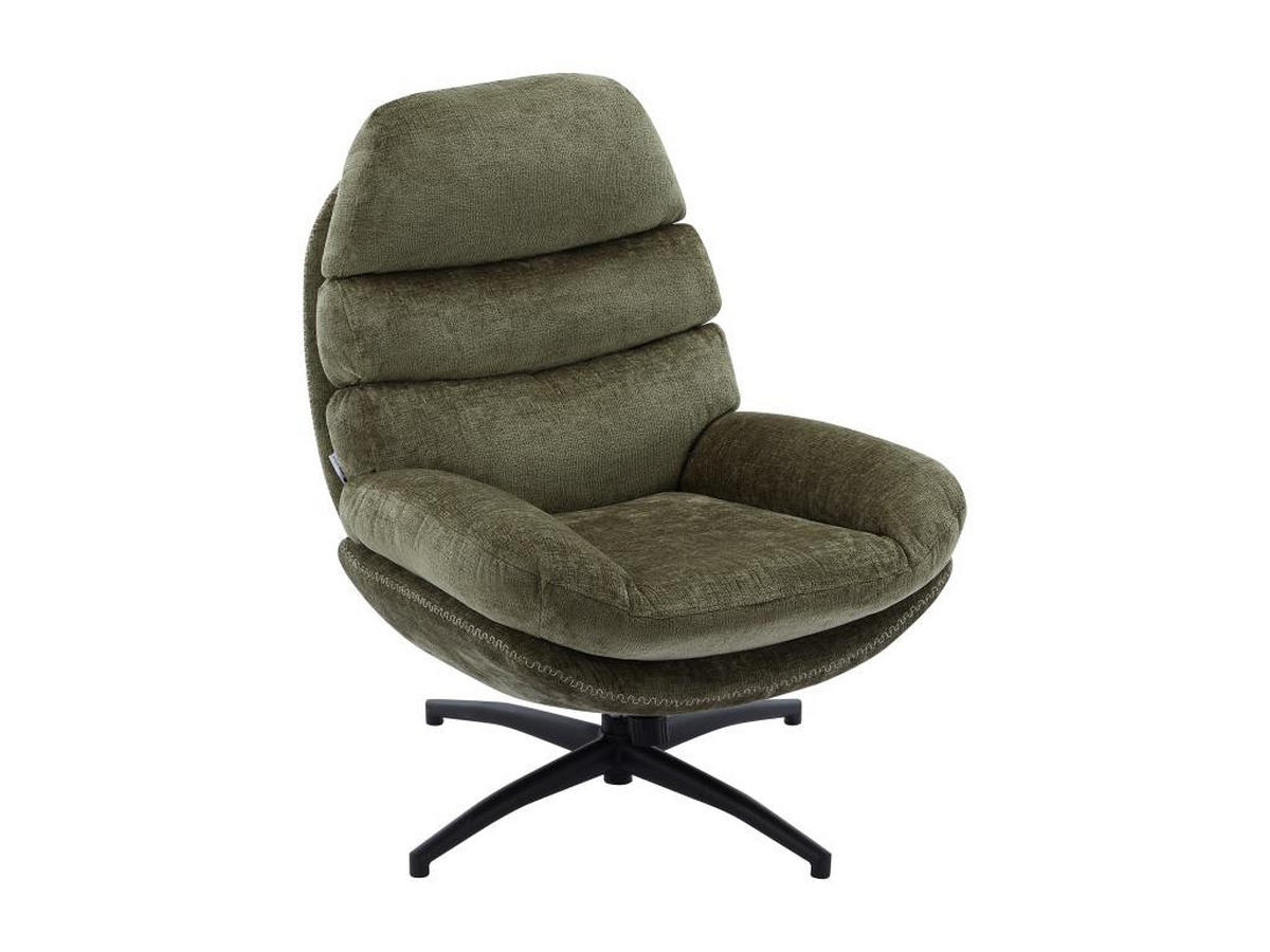 DREHSESSEL - Stoff - Grün - LIZUTA - Grün, Textil (93/99/78cm) - Vente-Unique
