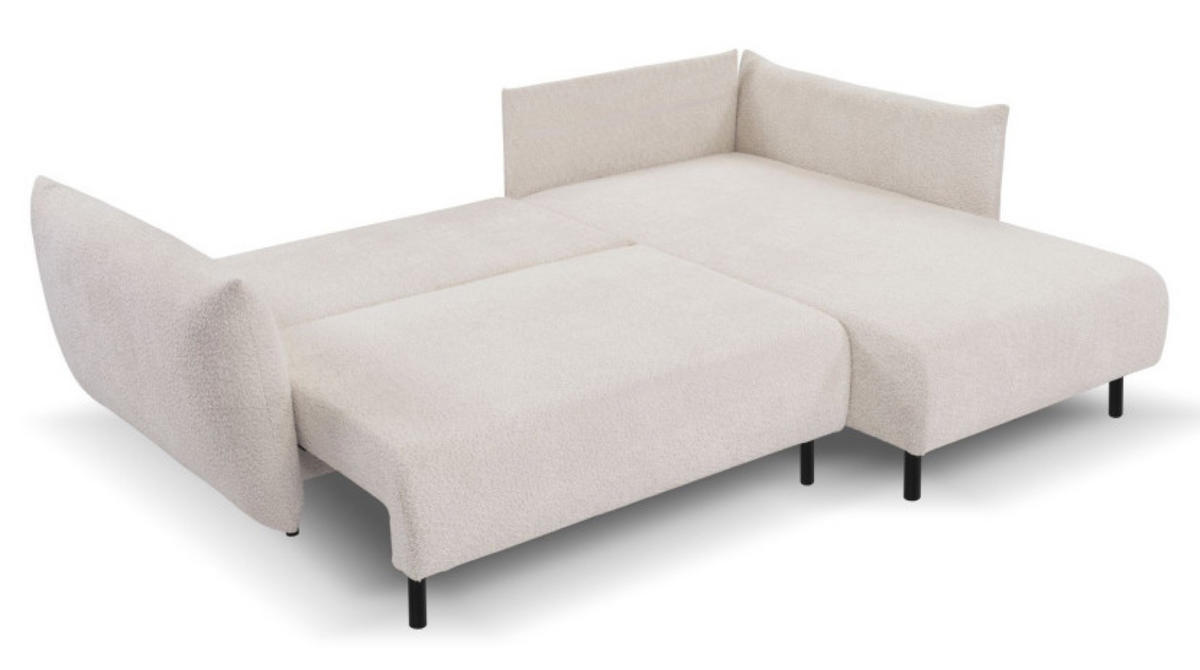ECKSOFA Beige DELI Mit Schlaffunktion Rechts - Beige, Textil (171/257cm) - Sepro Meble