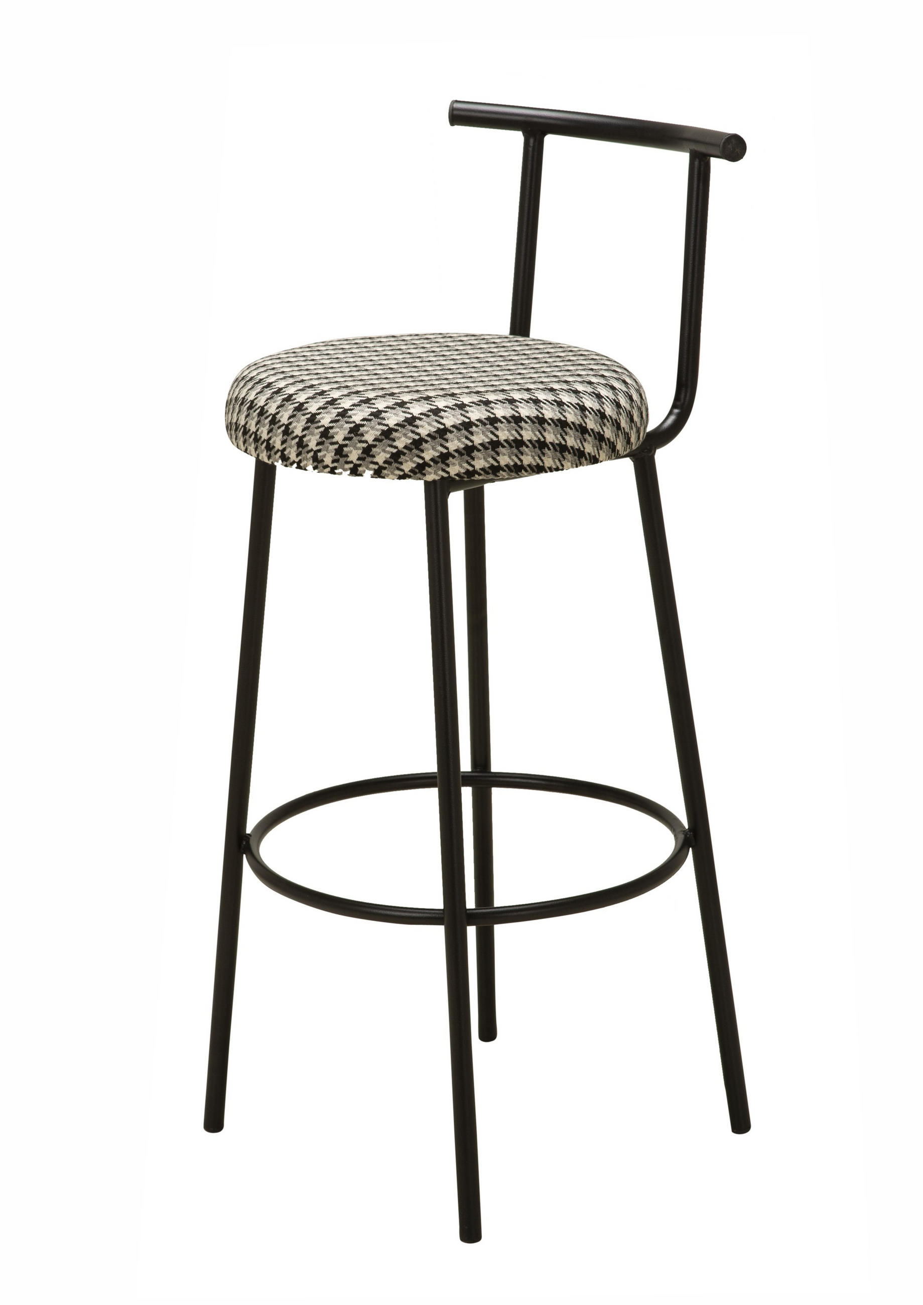 BARHOCKER SEOUL mit Metallbeinen - Schwarz, Textil/Metall (40/98/40cm) - Stuhlmann