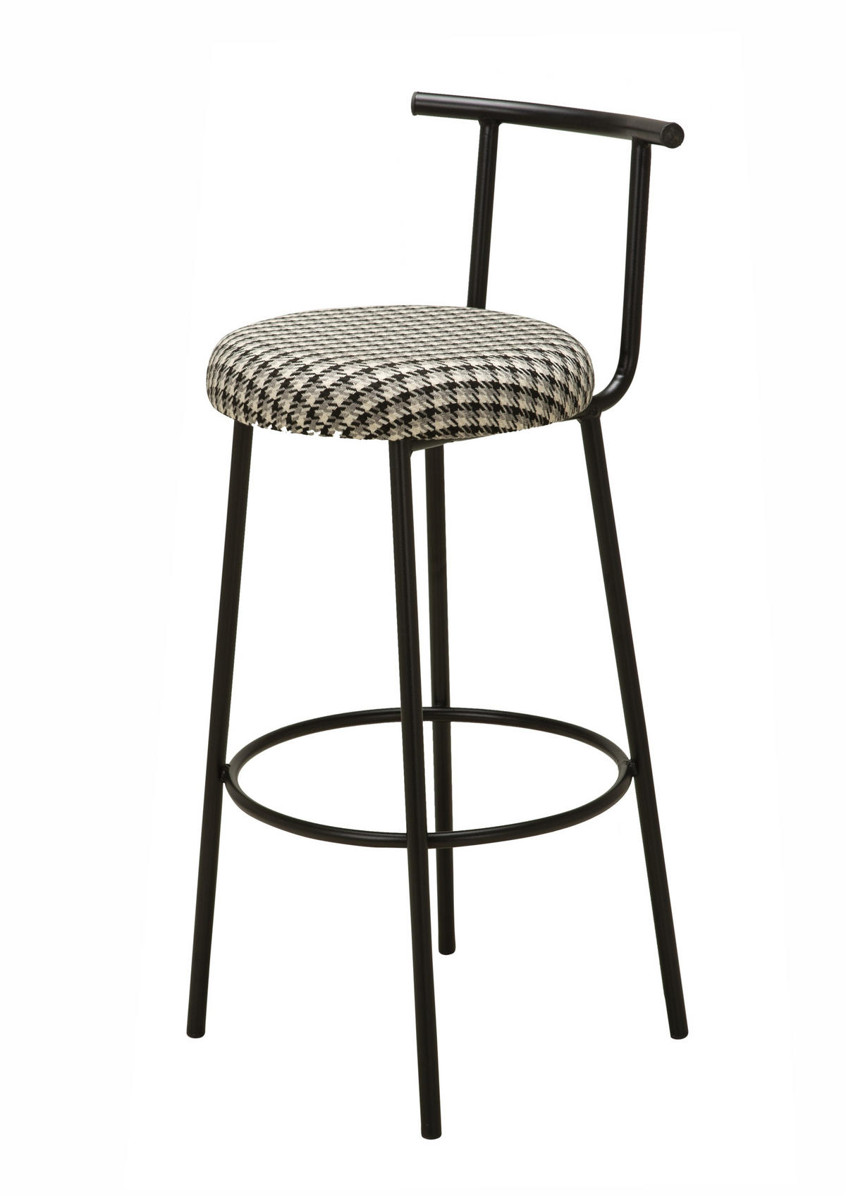 BARHOCKER SEOUL mit Metallbeinen - Schwarz, Textil/Metall (40/98/40cm) - Stuhlmann