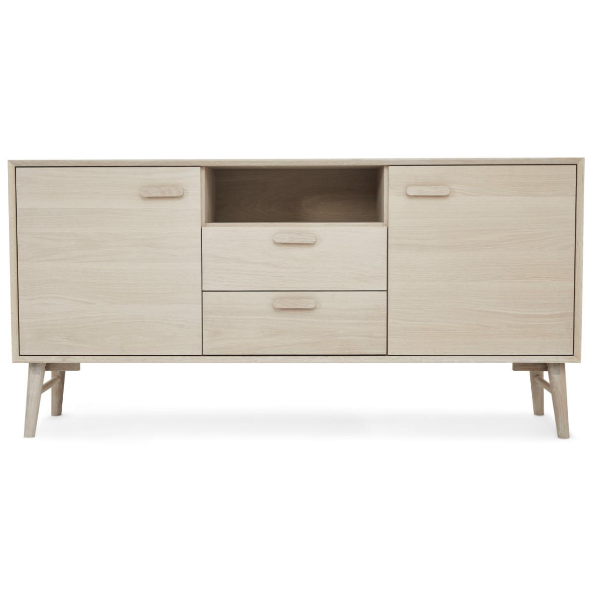 SIDEBOARD Eiche massiv - Eichefarben, Holz/Holzwerkstoff (160/79/42cm) - Furnhouse