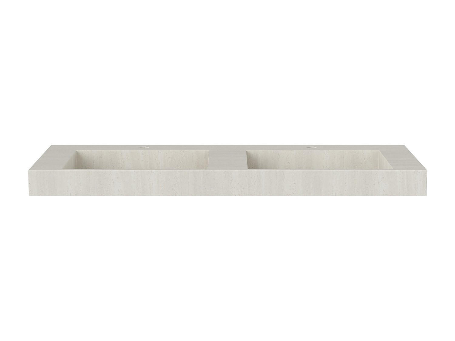 Vente-Unique Hängewaschbecken Beige 120.2x8x45.2 cm