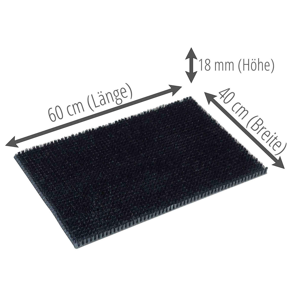 SCHMUTZFANGMATTE AUßEN SEASON - Schwarz, Textil (40/60cm) - Astra