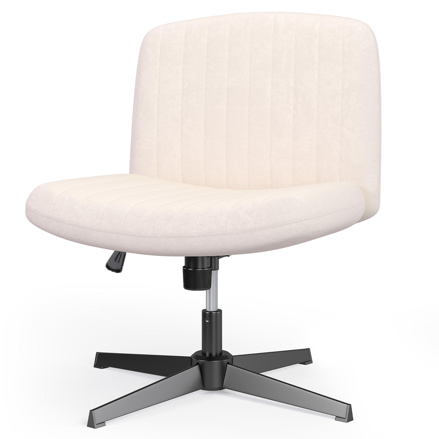 SESSEL Beige Stoff drehbar modern - Gelb, Metall (28.5/55.5/65.5cm) - Rattrix