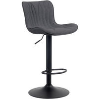BARHOCKER Stoff schwarz - Schwarz, Textil/Metall (48/83/54cm) - CLP
