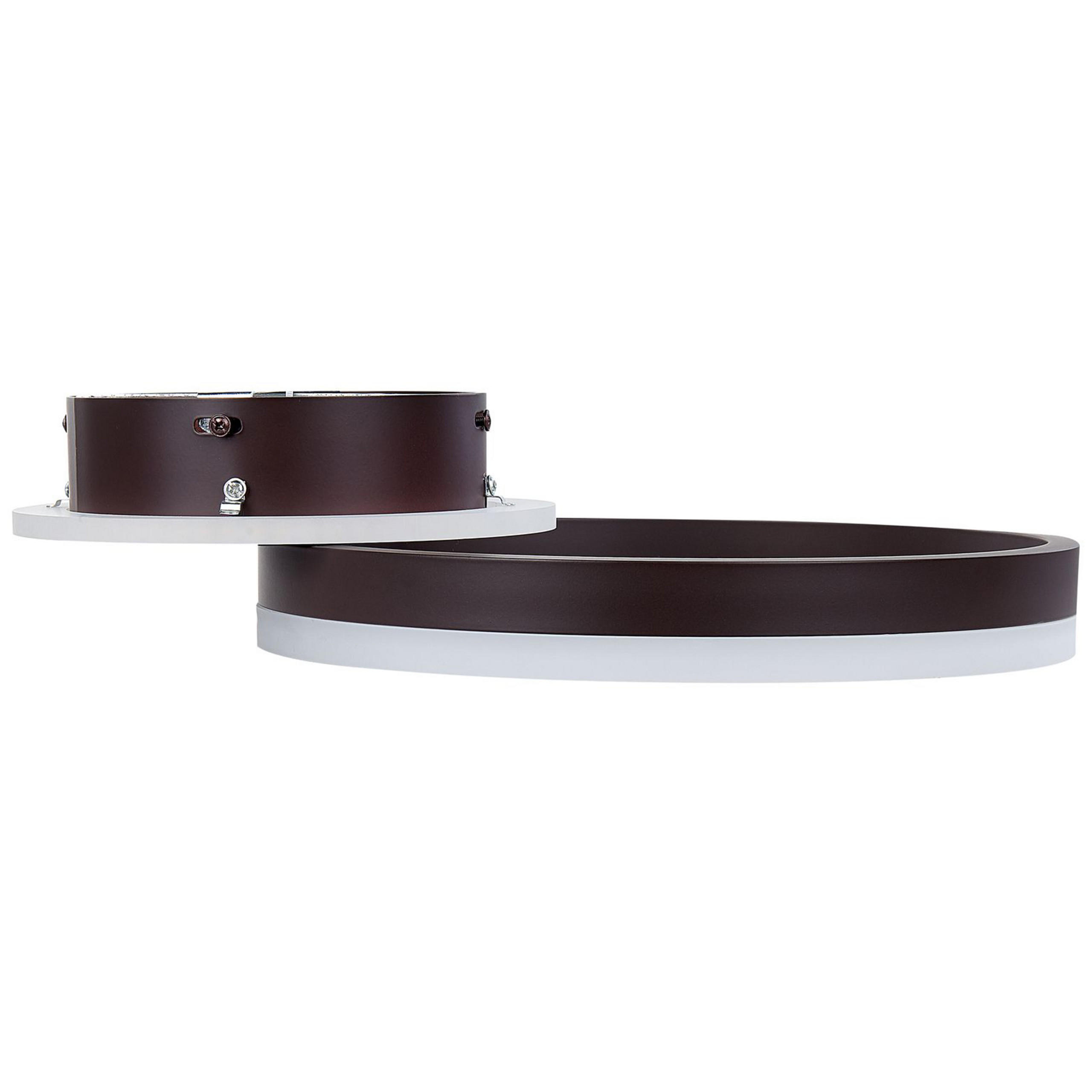 Beliani Deckenleuchte Braun 38x9x30 cm