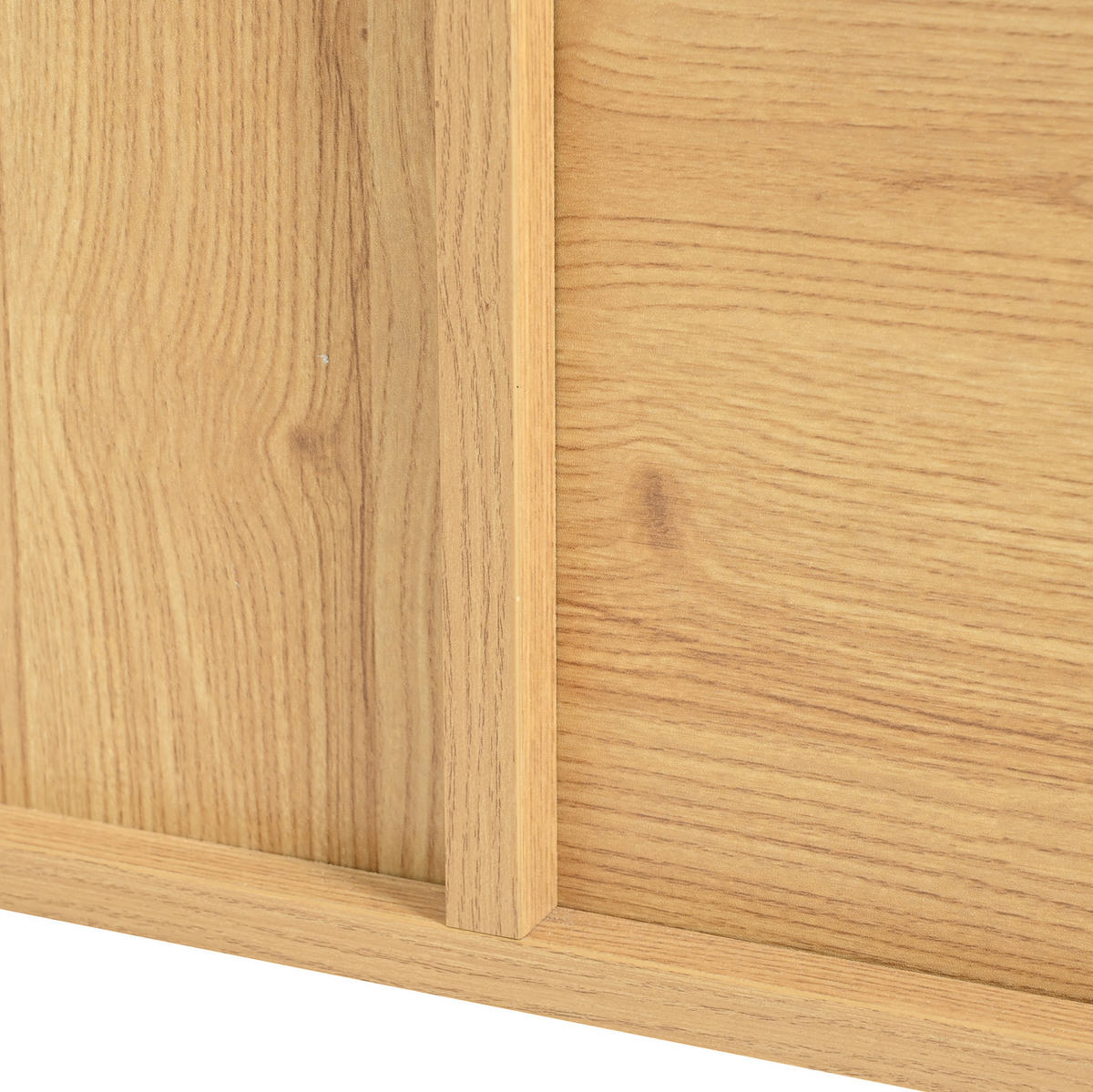 VITRINE 77.5/40/150 cm Natur aus MDF mit LED-Beleuchtung - Naturfarben, Holzwerkstoff (40/150/77.5cm) - OKMYHOME