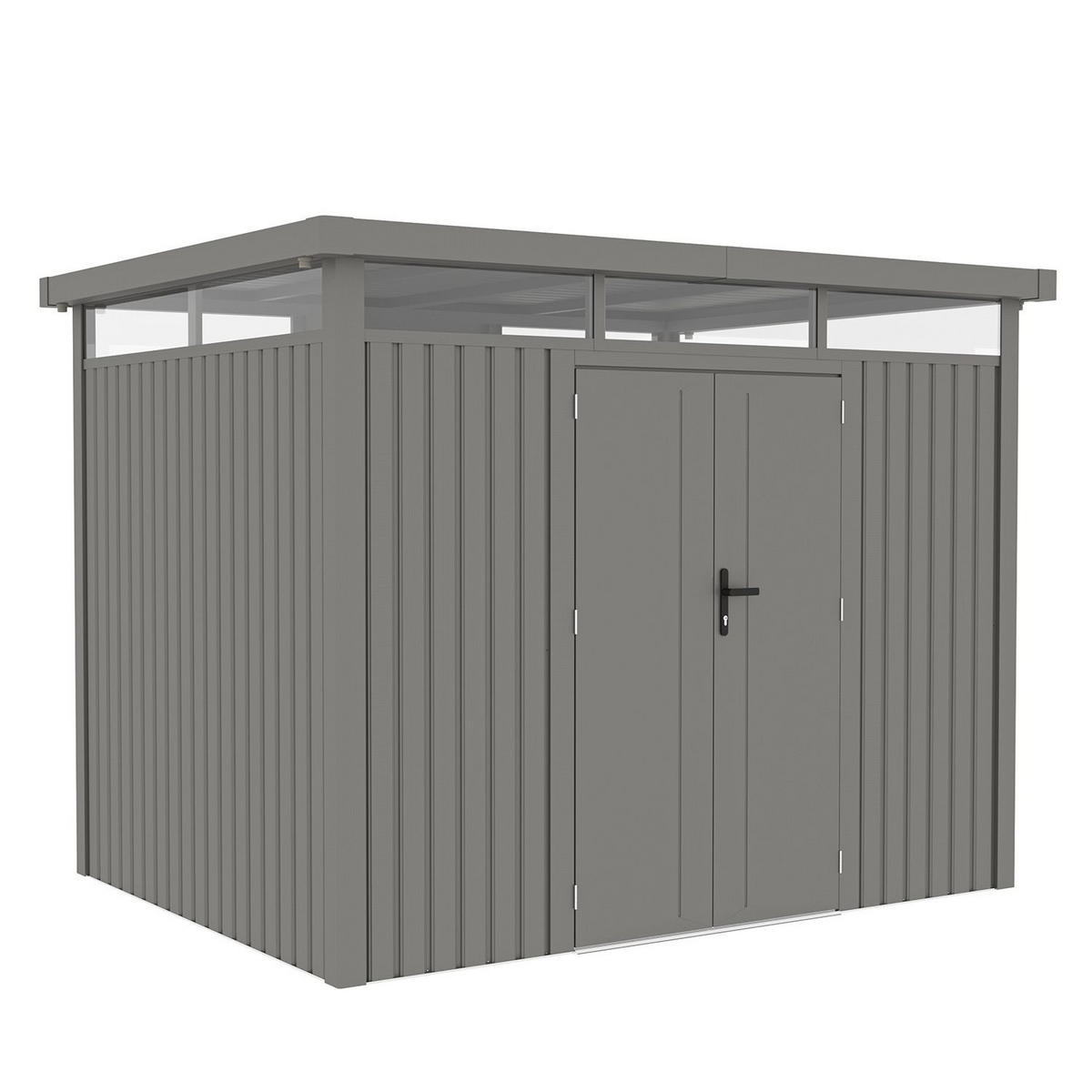 GERÄTEHAUS Luzern Pro Taupe - Taupe, Metall (294/222/230cm) - Juskys