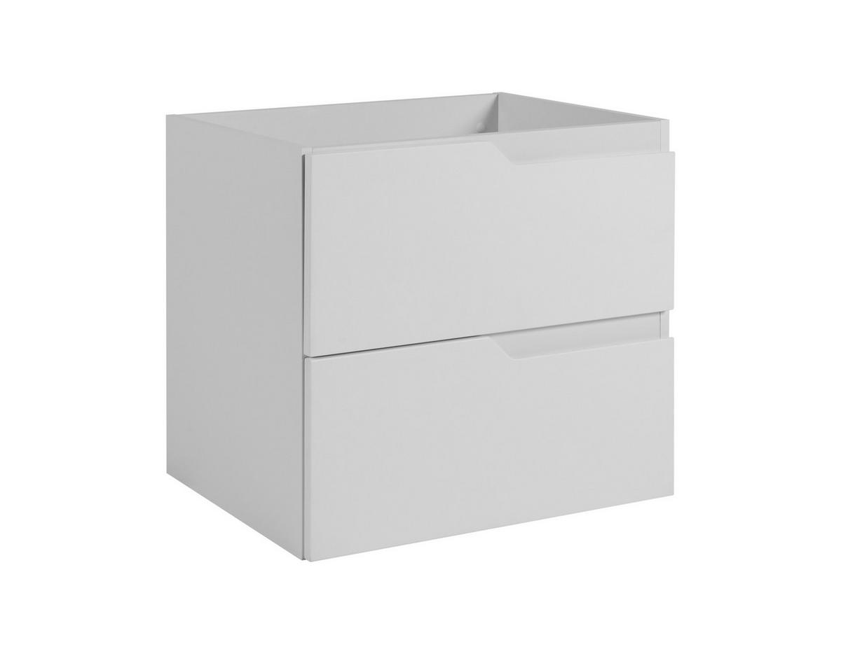 BADEZIMMERSCHRANK: weiß, 60 x 57 x 46 cm - Weiß, Holzwerkstoff (60/57/46cm) - 3XE LIVING