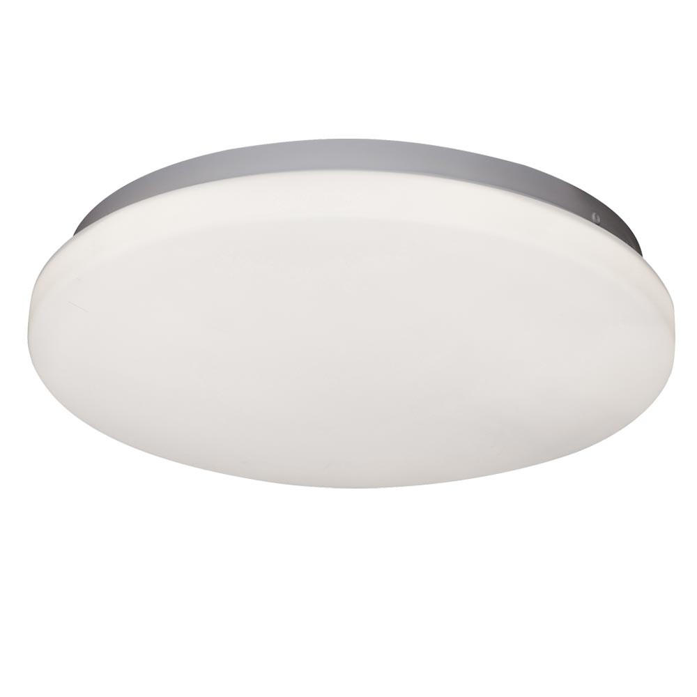 LED DECKENLEUCHTE Metall Weiß Opal - Weiß, Metall (29/29/6.1cm) - Globo Lighting