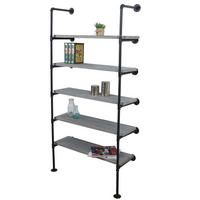 STANDREGAL Grau - Grau, Holz (80/165/28cm) - MCW