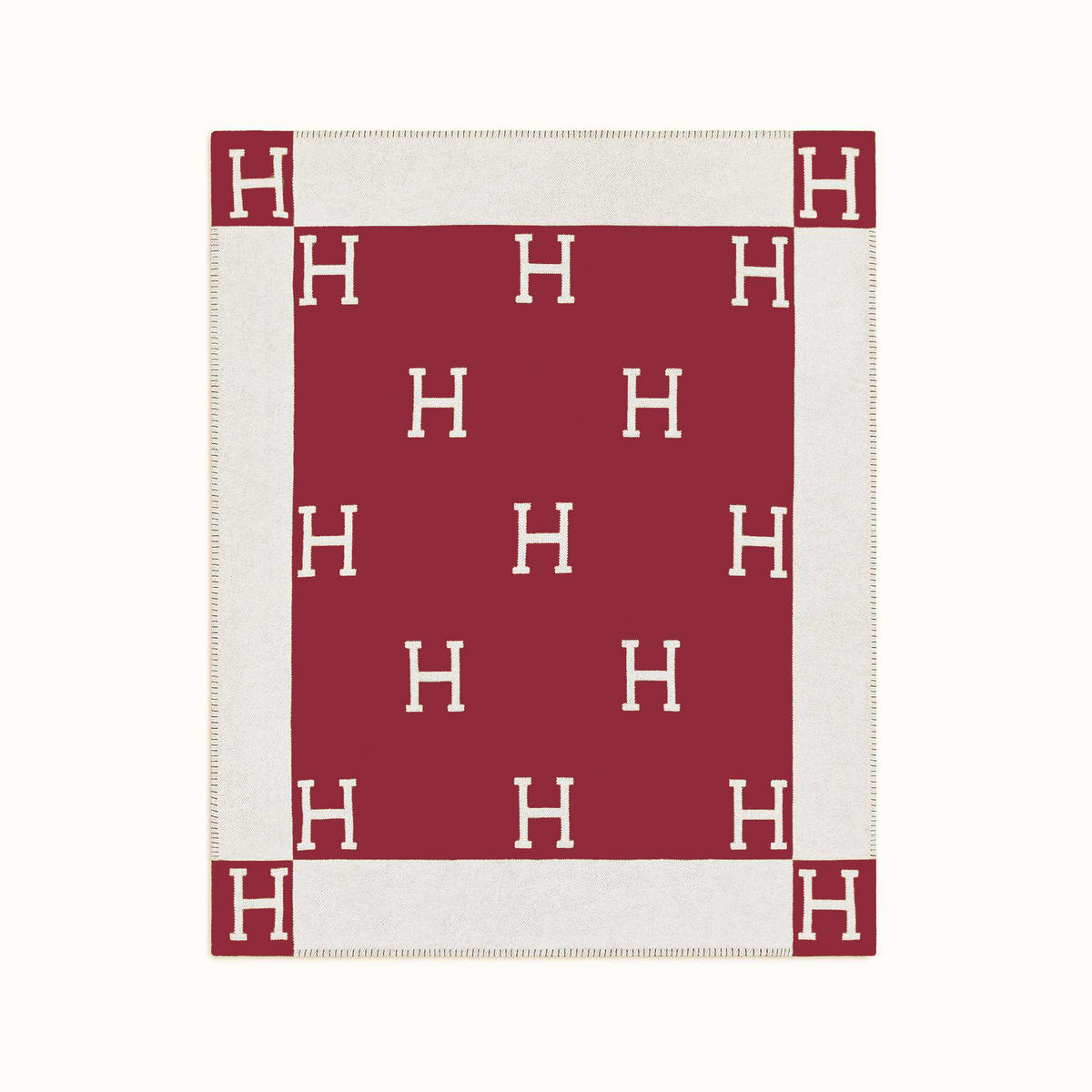 WOHNZIMMERDECKE - 130 x 180 cm - Weinrot - Weinrot, Textil (130/180cm)