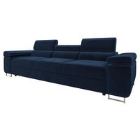 SOFA Torezio 3 - Blau, Holz/Textil (263/90/102cm) - MIRJAN24