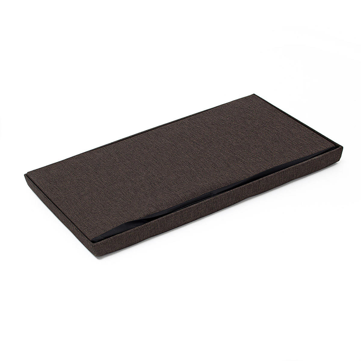 FALTBARE Sitzbank - Braun, Holzwerkstoff/Textil (38/38/76cm) - Relaxdays
