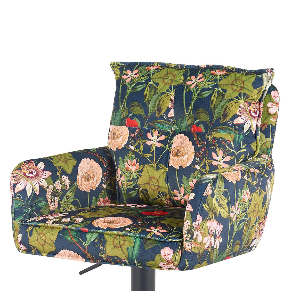 BARHOCKER Nova 2er-Set - Multicolor/Schwarz, Textil/Metall (55/100/58cm) - DUBI Möbel