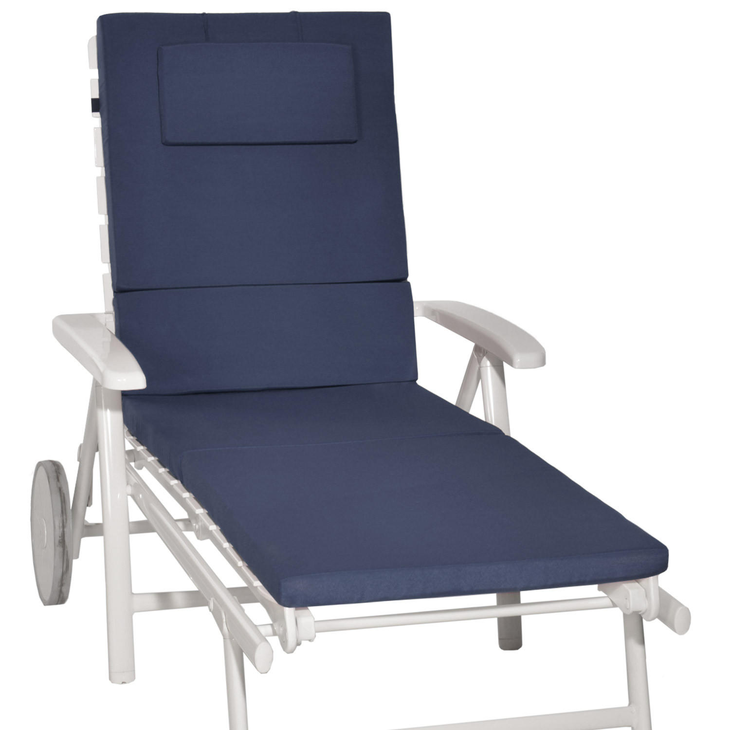 ROLLLIEGENAUFLAGE Loft RL 200/60/5 cm Dunkelblau - Dunkelblau, Textil (60/5/200cm) - Beautissu 