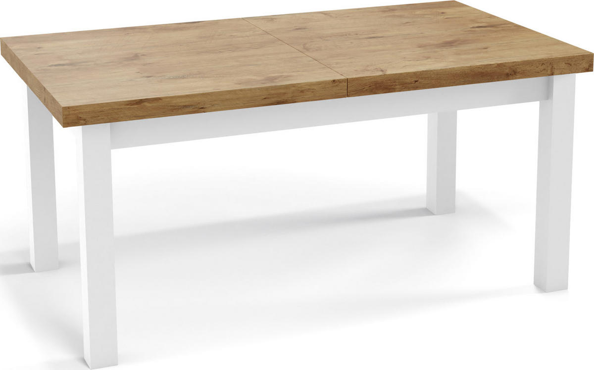 ESSTISCH Avena rechteckig ausziehbar, Lancelot Eiche 200/100/78 - Eichefarben/Weiß, Holz/Holzwerkstoff (200/100/78cm) - WFL GROUP