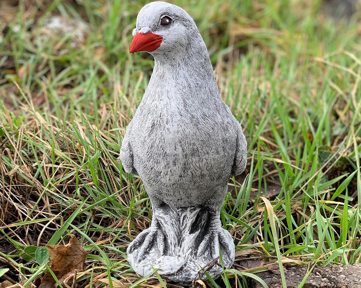 STEINFIGUR Taube frostfest wetterfest Gartenfigur - Grau, Stein (10/22/22cm) - stoneandstyle