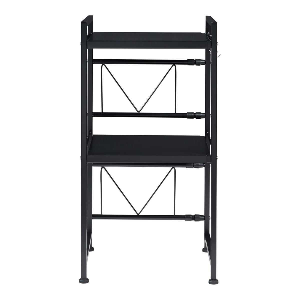 MIKROWELLENREGAL Sorsele - Schwarz, Metall (63/78.5/32cm) - [en.casa]