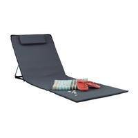 STRANDMATTE - Anthrazit, Textil/Metall (60/63/195cm) - Relaxdays