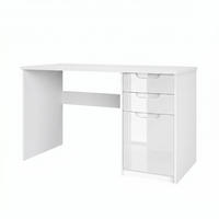 SCHREIBTISCH Logan Fronten in Weiß Hochglanz - Weiß Hochglanz, Holzwerkstoff (60/129/76cm) - Vladon