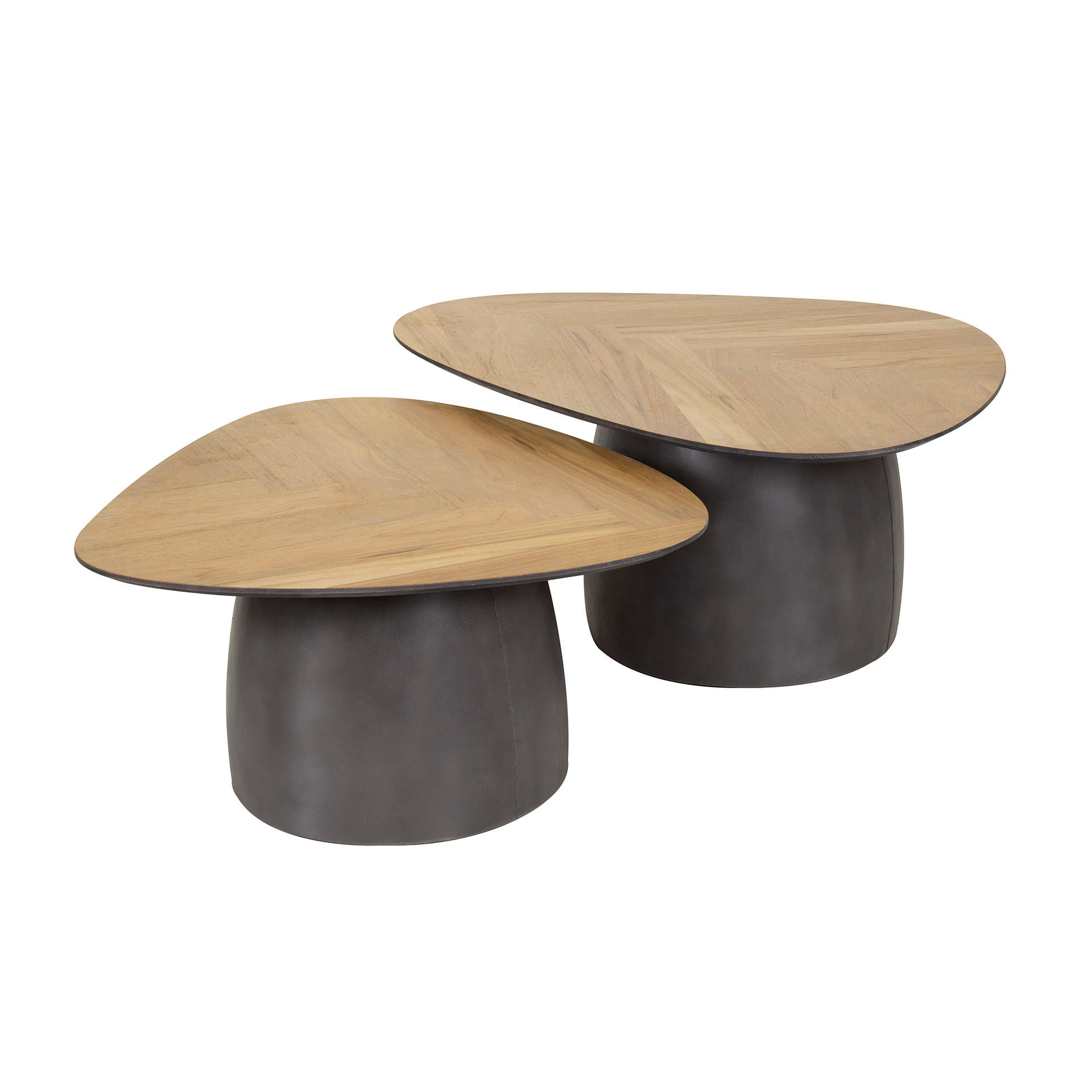 COUCHTISCH Infinite Brown 75/90/ 40 cm 2er-Set - Braun, Holz (75/90/40cm) - Hoyz Collection