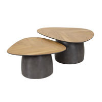 COUCHTISCH Infinite Brown 75/90/ 40 cm 2er-Set - Braun, Holz (75/90/40cm) - Hoyz Collection
