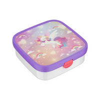 BROTDOSE XL Campus (2025) Unicorn Glow 1,3 l - Violett/Weiß, Kunststoff (18.2/6.1/18.2cm) - Mepal