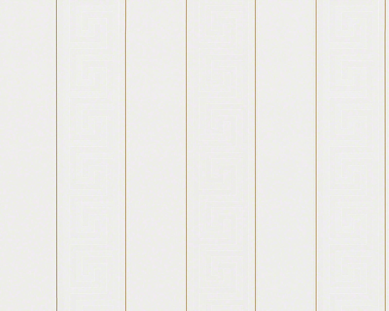 VLIESTAPETE 70/1005 cm - Goldfarben/Weiß, Kunststoff/Textil (70/1cm) - KUNSTLOFT