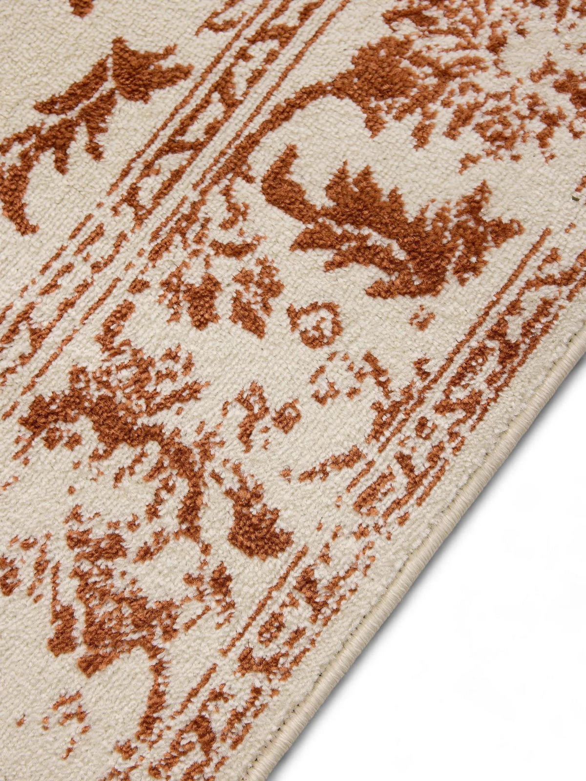 TEPIH Suki krem/narančasti 80x240 cm - narančasta/krem, plastika (80/240cm) - benuta