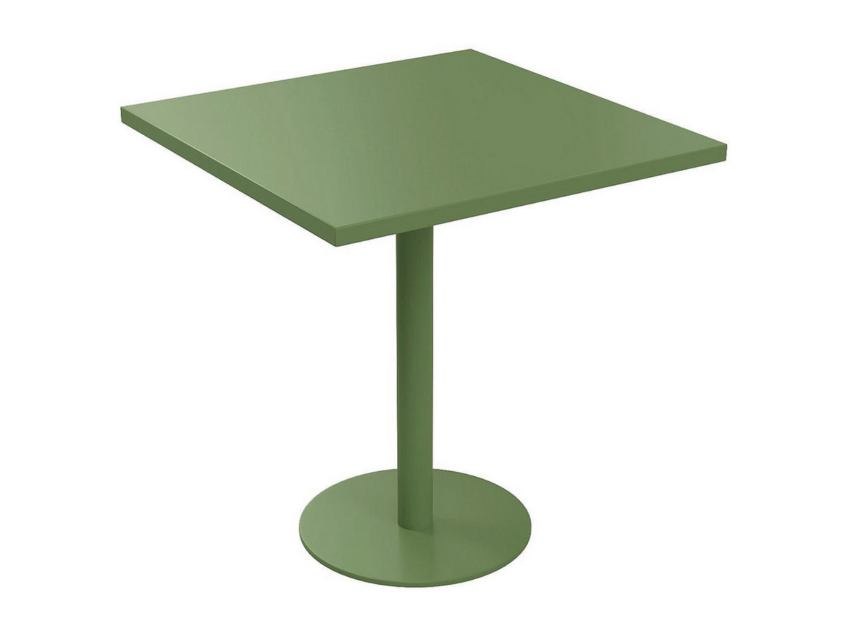 GARTENTISCH - 2 Personen - Metall - Grün - - Grün, Metall (70/70/75cm) - Vente-Unique