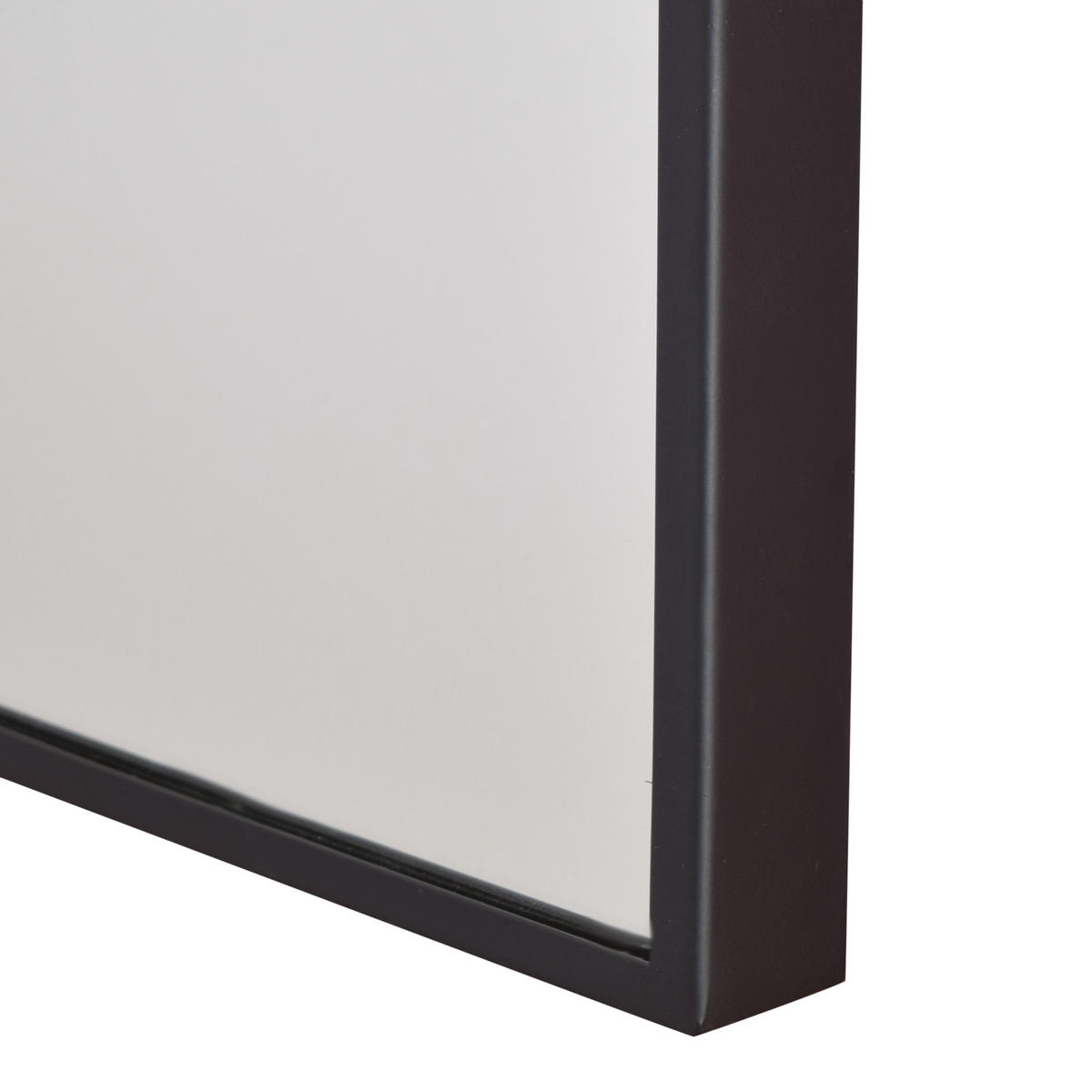 WANDSPIEGEL Orac Schwarz - Schwarz, Metall (40/60/4cm) - LOFT42