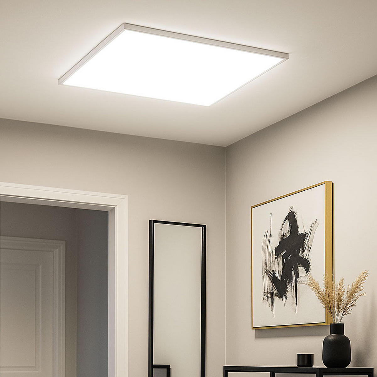 LED DECKENLEUCHTE Turcona Weiß - Weiß, Metall (59.5/59.5/6cm)