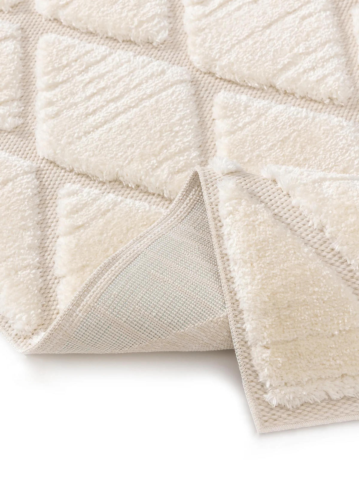 TEPPICH Elanie 120/170 cm - Creme, Kunststoff (120/170cm) - benuta Pop