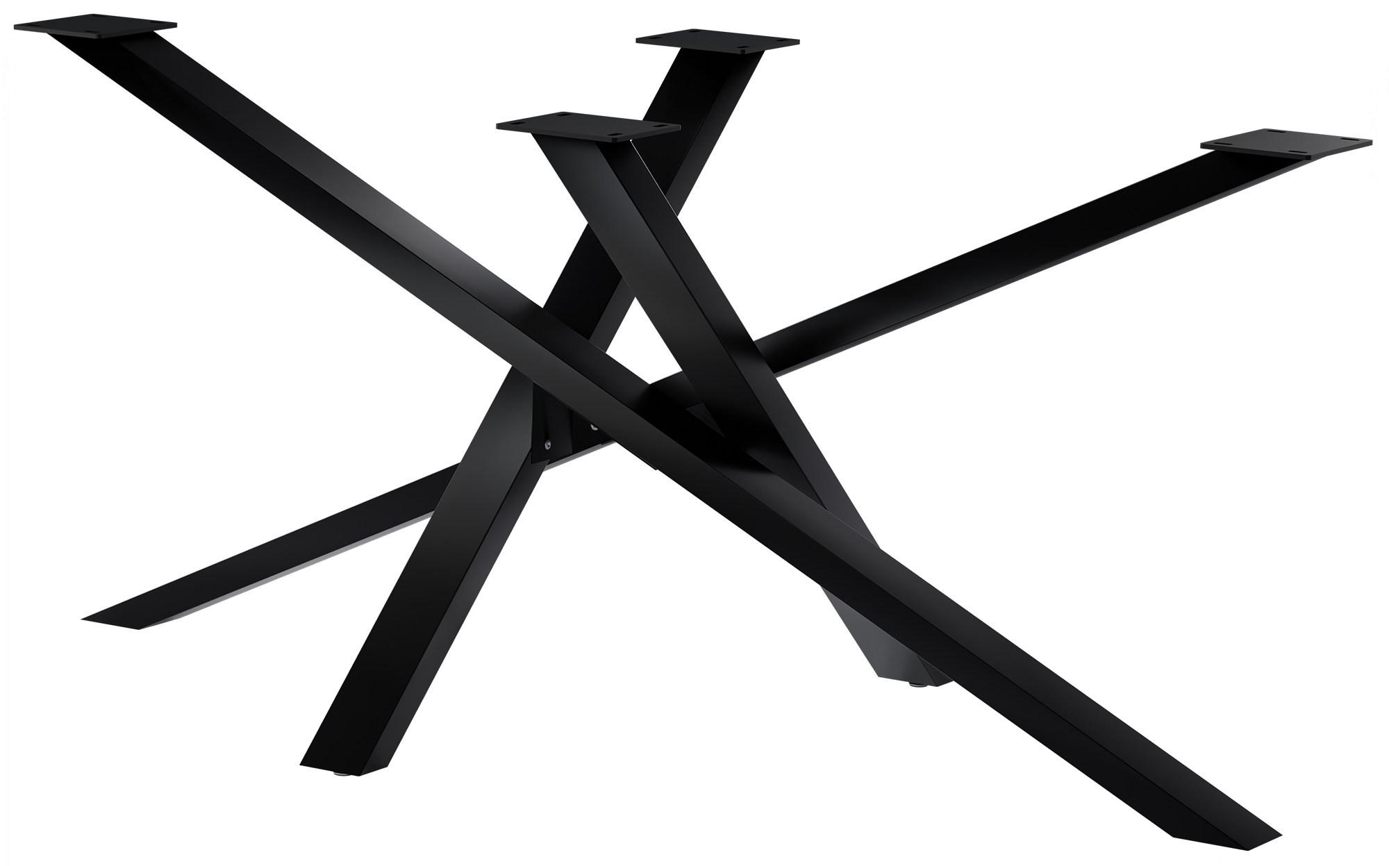 DELUKE TISCHGESTELL Schwarz 160cm × 80cm × 72cm