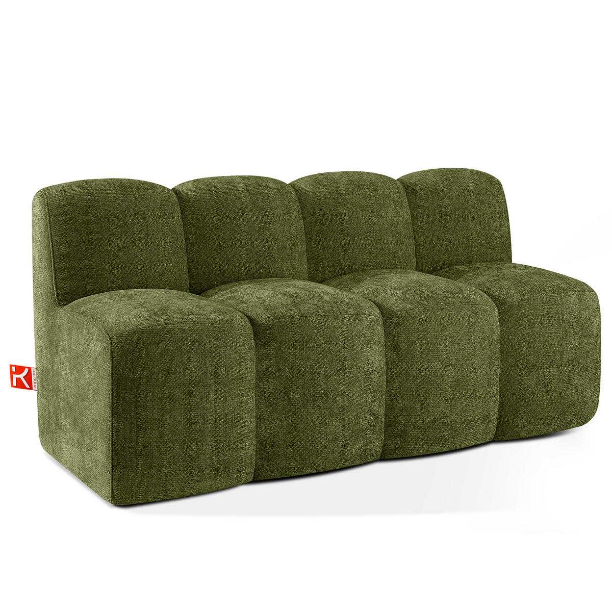 ESSZIMMERBANK BRESCO, Olivgrün - Olivgrün, Holz/Holzwerkstoff (163/80/72cm) - KONSIMO®