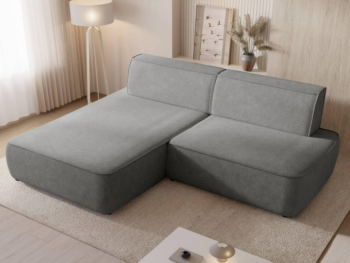 ECKSOFA Zuno, Seite: Links - Anthrazit/Schwarz, Holz/Kunststoff (254/162cm) - MIRJAN24