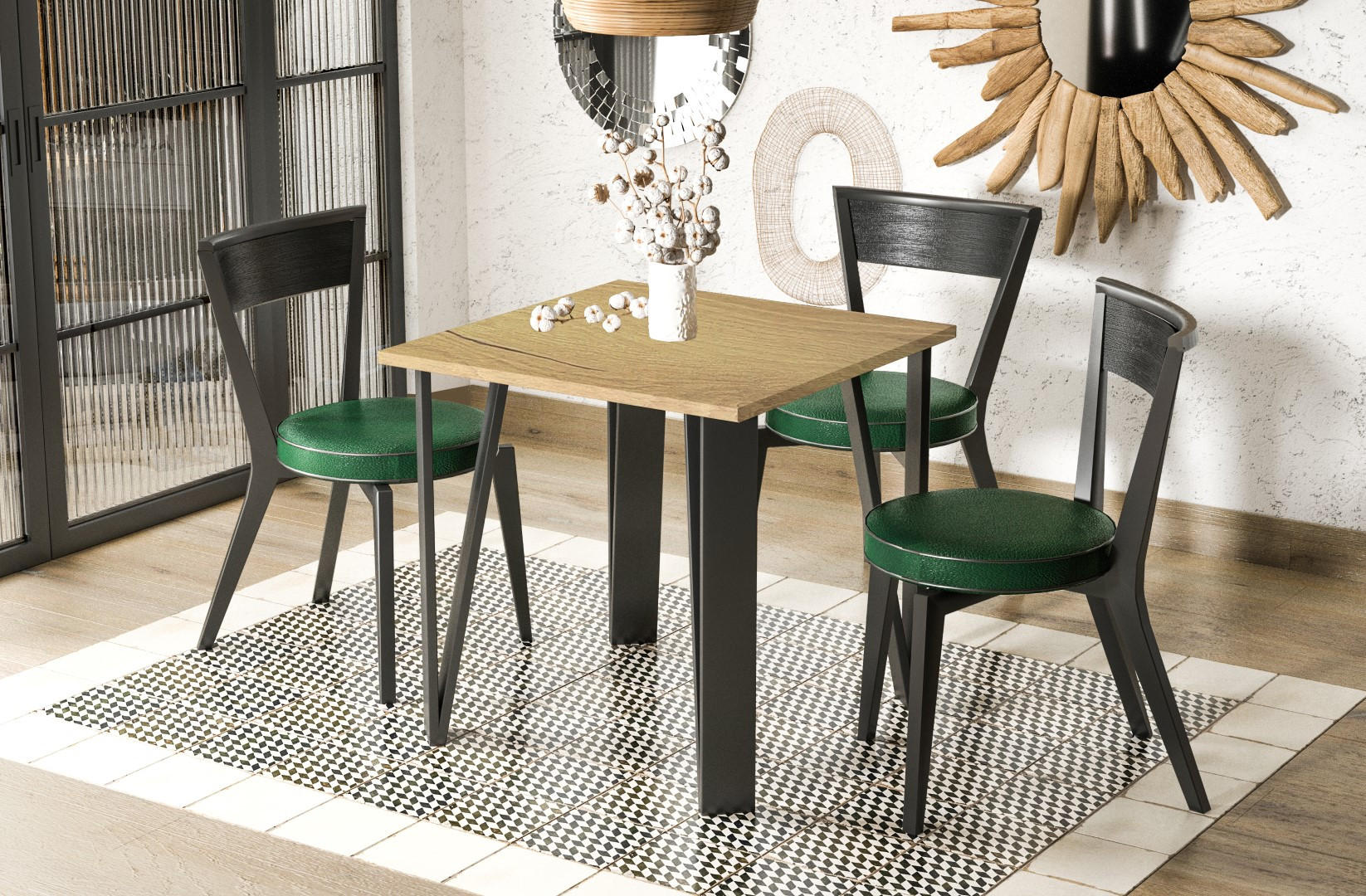 ESSTISCH Adeo ausziehbar bis 170 cm - Eichefarben, Holzwerkstoff (80/80/76cm) - Endo-Moebel