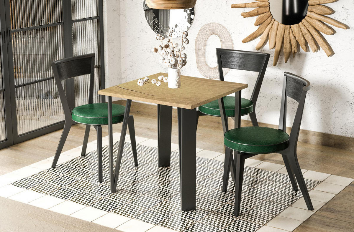 ESSTISCH Adeo ausziehbar bis 170 cm - Eichefarben, Holzwerkstoff (80/80/76cm) - Endo-Moebel
