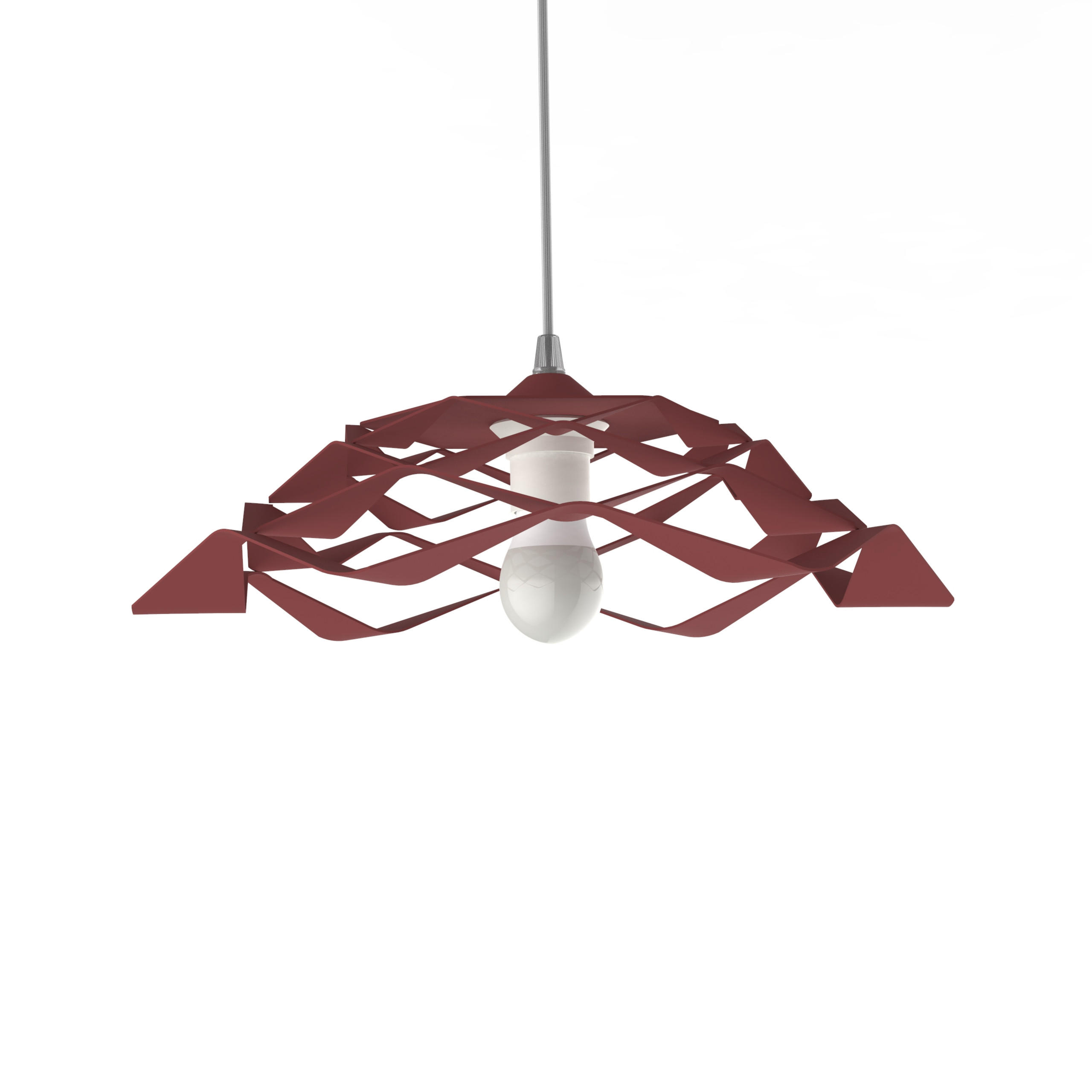 HÄNGELEUCHTE - Rot, Metall (40/40/13cm) - Lumicom