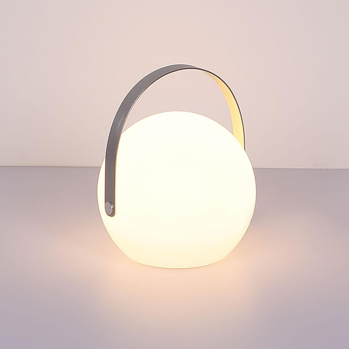 LED AUSSENLEUCHTE Kugel Weiß - Weiß, Metall (18.9/18.9/21cm) - Globo Lighting