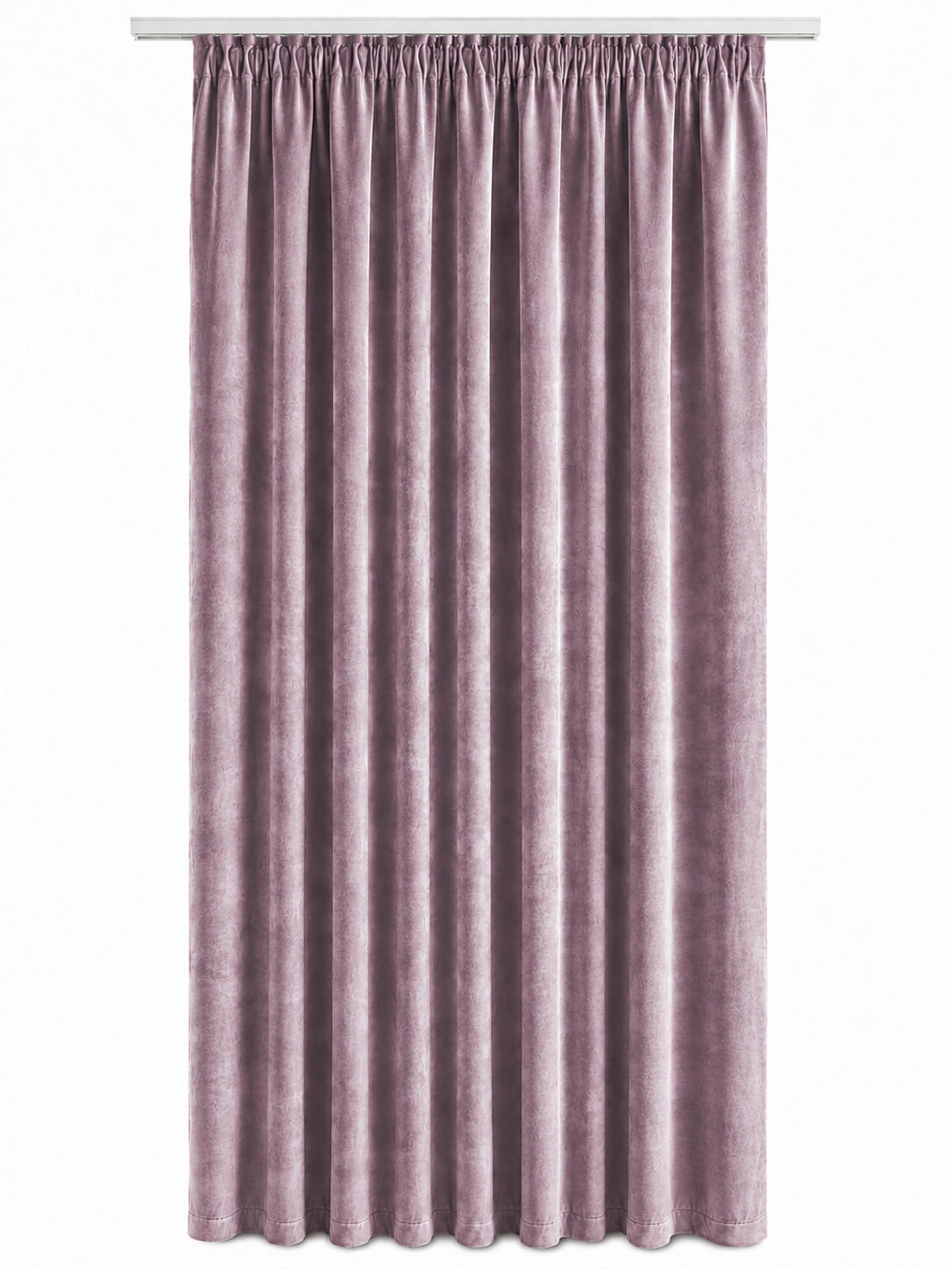 VORHANG Kräuselband Samt 140/175 cm Altrosa - Altrosa, Textil (140/175/175cm) - TiborTex