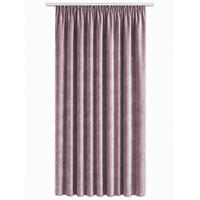 VORHANG Kräuselband Samt 140/145 cm altrosa - Altrosa, Textil (140/145cm) - TiborTex
