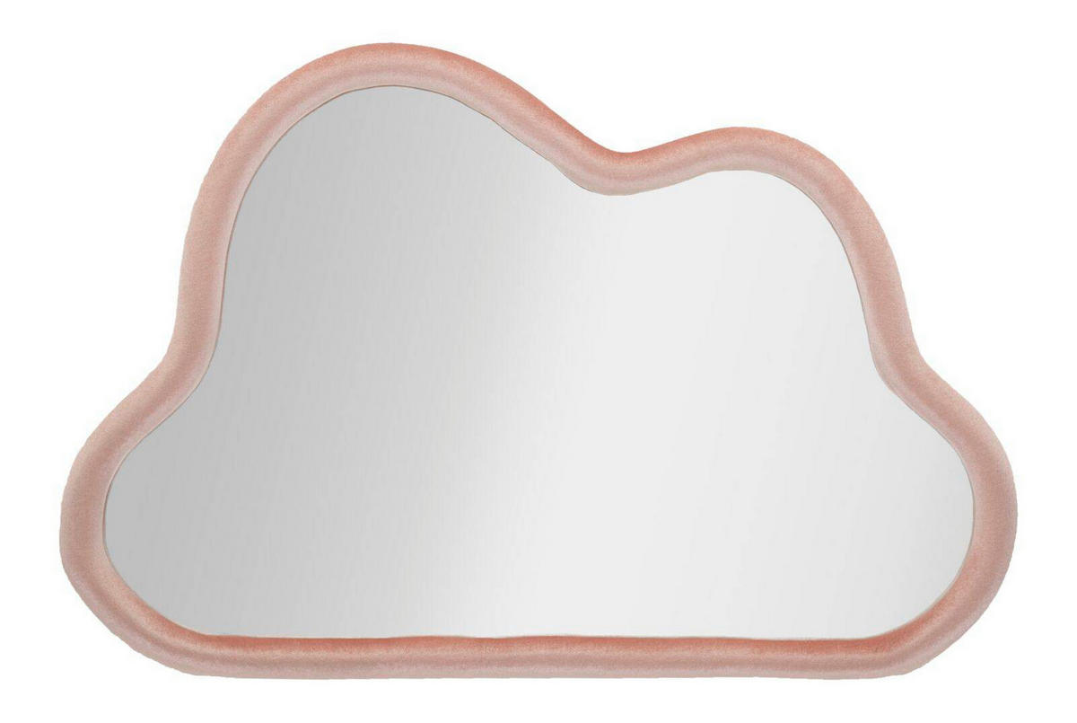 SPIEGEL Wolkenform 90/60 cm - Rosa, Holzwerkstoff (90/60/4cm) - Mauro Ferretti