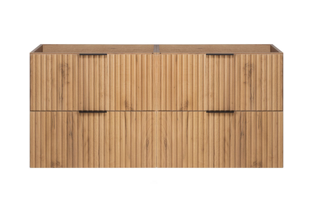 WASCHBECKUNTERSCHRANK FLOW Eiche Craft 160/57/46 cm - Eichefarben, Holzwerkstoff (160/57/46cm) - Rodan