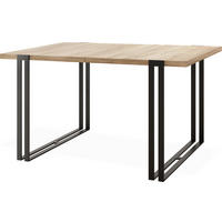 ESSTISCH Marco rechteckig ausziehbar, Sonoma Eiche 140-240/80/76 cm - Schwarz/Sonoma Eiche, Holzwerkstoff/Metall (140/80/76cm) - WFL GROUP
