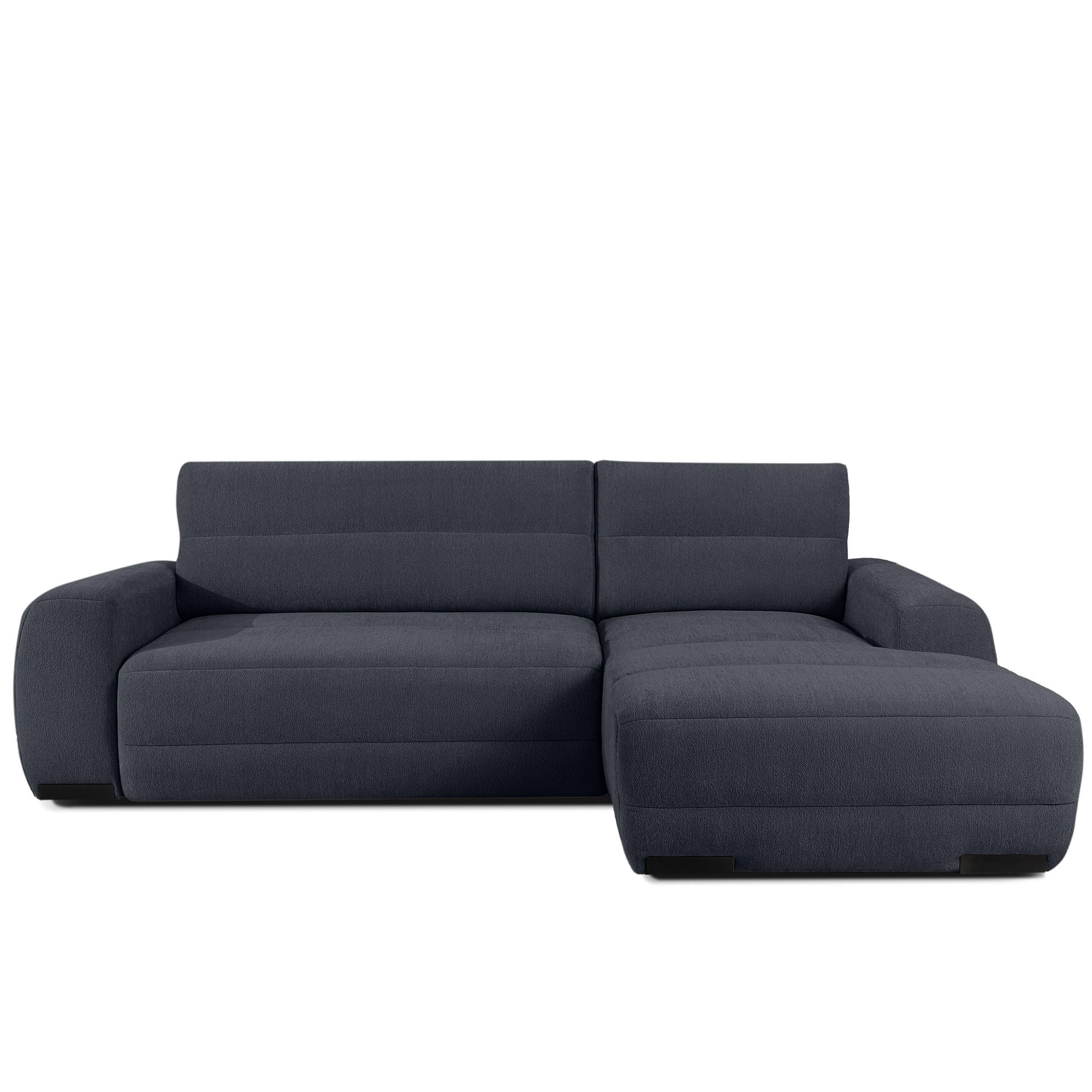 ECKSOFA RECHTS BLUME, Graphit - Graphitfarben, Holz/Holzwerkstoff (271/164cm) - KONSIMO®